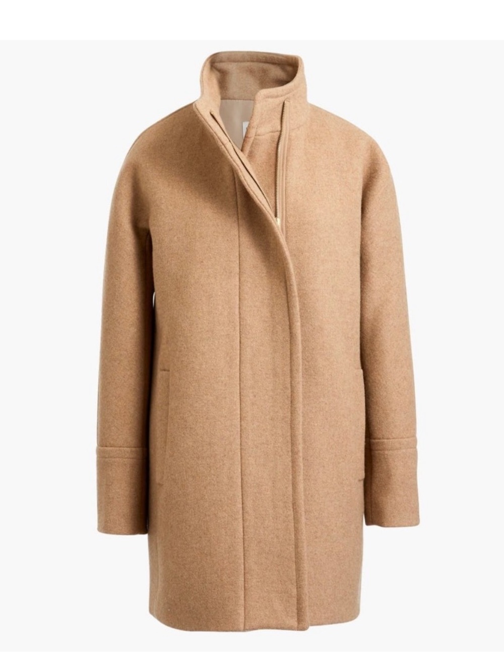 J.Crew Wool-Blend Camel Women's Coat